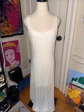 Mimi Chica White Tank Top Maxi Dress
